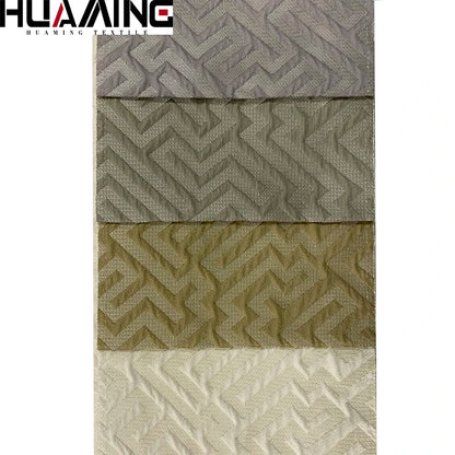High Quality Jacquard Yarn Dyed Fabric Geometry Patterns Anti-Static Wholesale Sofa Upholstery with Woven Technique