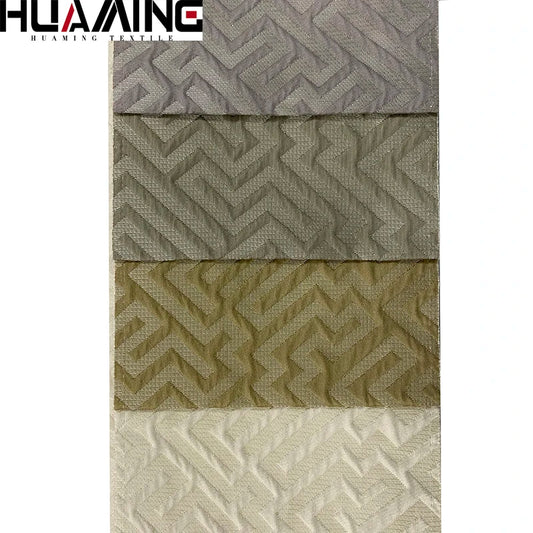 High Quality Jacquard Yarn Dyed Fabric Geometry Patterns Anti-Static Wholesale Sofa Upholstery with Woven Technique by PDG ibma