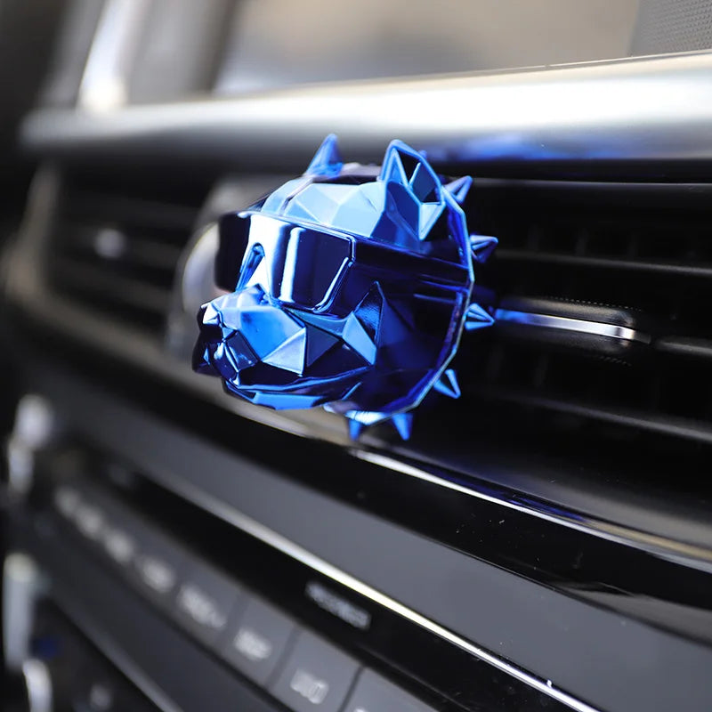 NO PERFUME Bulldog Air Freshener Car Perfume Car Decoration Auto Geur Clip Bulldog Fragrance Scent Parfum Voiture Car Diffuser