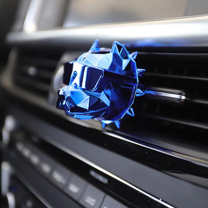 NO PERFUME Bulldog Air Freshener Car Perfume Car Decoration Auto Geur Clip Bulldog Fragrance Scent Parfum Voiture Car Diffuser