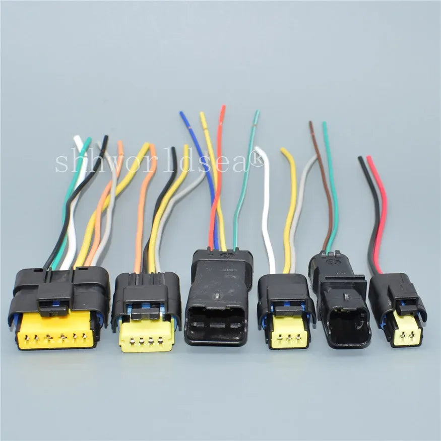 1PCS 2 3 4 5 6 Pin female automotive waterproof wire harness connector Electrical Plug for Peugeot Renault Citroen