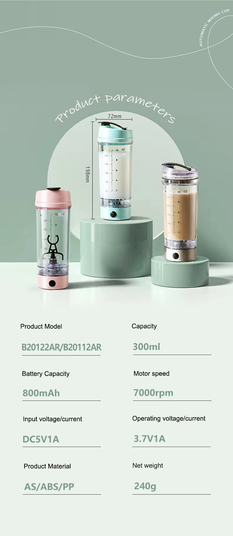 Ready to Ship New Design Personal Portable Rechargeable Small Blender Fresh Juice Mini Portable Blender Office Coffee Blender