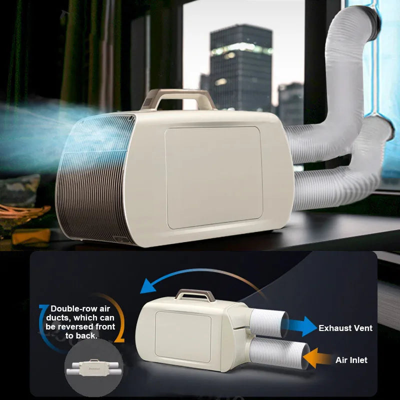 Best Sales New Model Cold Warm Outdoor 1600W 220V Air Conditioner  Drain-Free Home Vehicle-Mounted Portable Air Conditioner