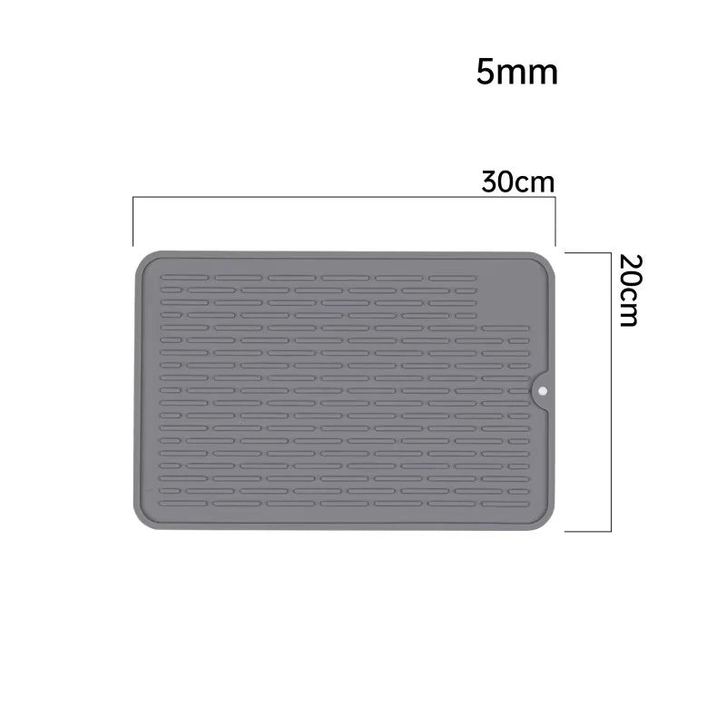 Silicone Dish Quick Bar Drying Dining Table Bath Mat Custom Logo Foldable Kitchen Large Microfiber
