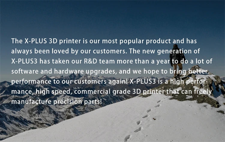 QIDI TECH X-PLUS 3 3D Printer High Speed Printing 600mm/s Large Print Size 280*280*270mm