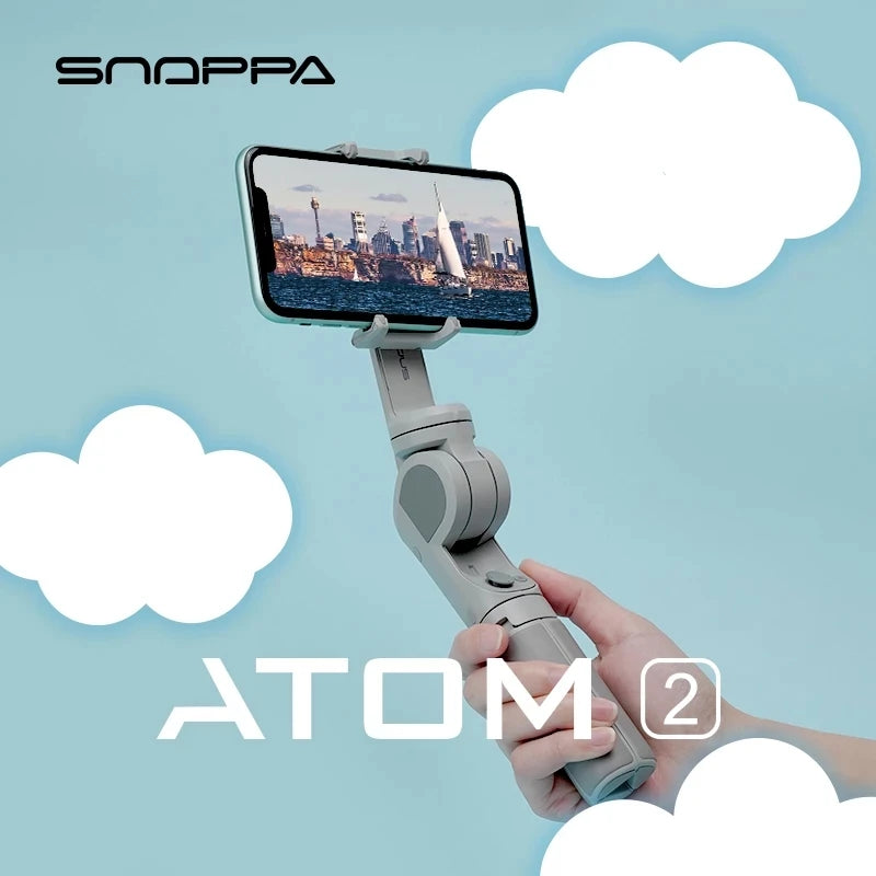 Snoppa ATOM2 3-Axis Handheld Stabilizer Gimbal Wireless Blue-tooth Selfie Stick Tripod Phone Anti-Shake ATOM 2 for iPhone Huawei