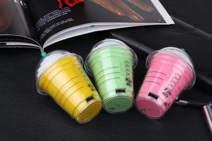 New Hot Sale Starsbuck charger power bank 5200MAh coffee cup external Portable backup Battery Charger universal with Package