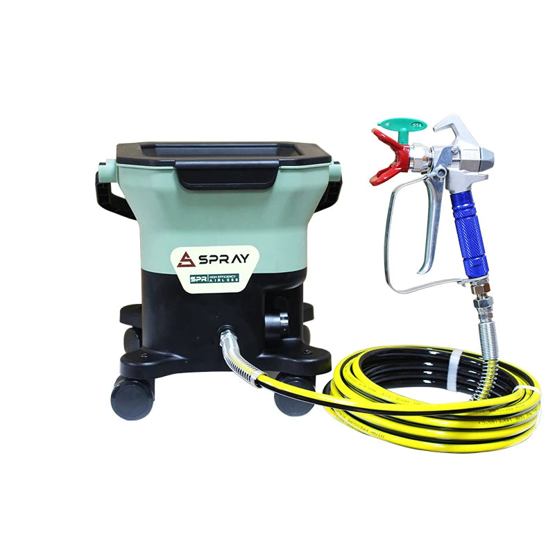 Professional Industrial LVLP Airless Spray Machine Dual 21V Batteries Long-Lasting Brushless Motor 4000PSI Pressure 7L Cup