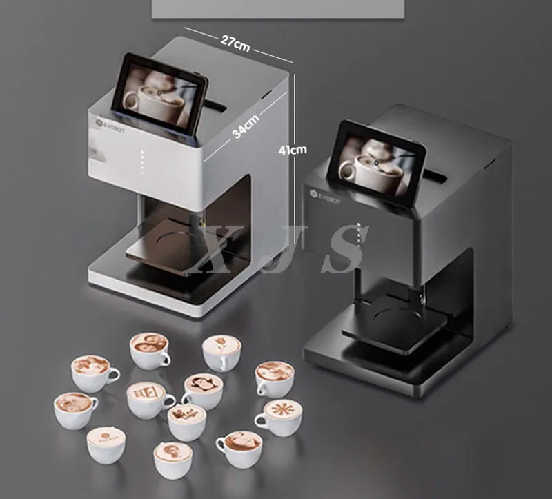 Digital Coffee Printer with Edible Ink for Latte Art and Rose Design