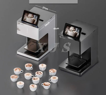 Digital Coffee Printer with Edible Ink for Latte Art and Rose Design