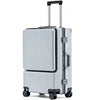 Carry on Luggage Wide Handle Luxury Design Rolling Travel Suitcase PC Hardside With Aluminum Frame Hollow Spinner Wheels