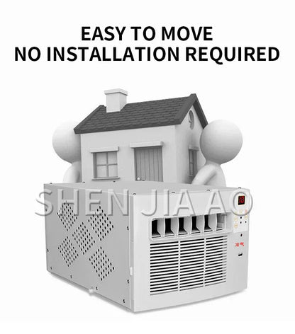 220V Mobile Small Air Conditioner 7m²Space Drainage-free Remote Control Power Saving Mini Cooling Heating Air Refrigerator 400W