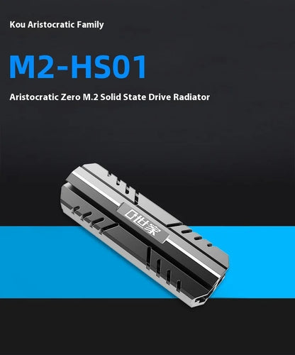 TEUCER M.2 2280 Aluminum Ball Bearing Solid State Drive Radiator Ngff Computer Silent Matte Armor Nvme Cooling Vest