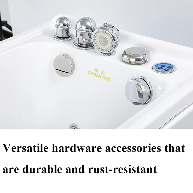 Modern Design Portable Rectangle Machine Air Massage Eco-Friendly Acrylic Large Dog Wash Station Free Standing Dog Spa Bathtub
