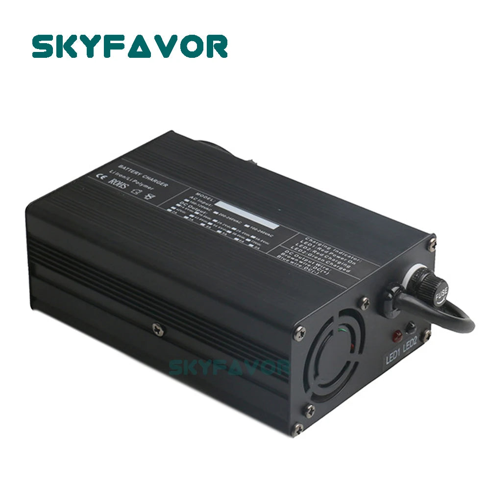 Customized 180W Series 12V 10A 24V 5A 36V 4A 48V 3A 60V 2.5A 72V 2A Battery Charger for Lead Acid or Lithium or LifePO4 Battery