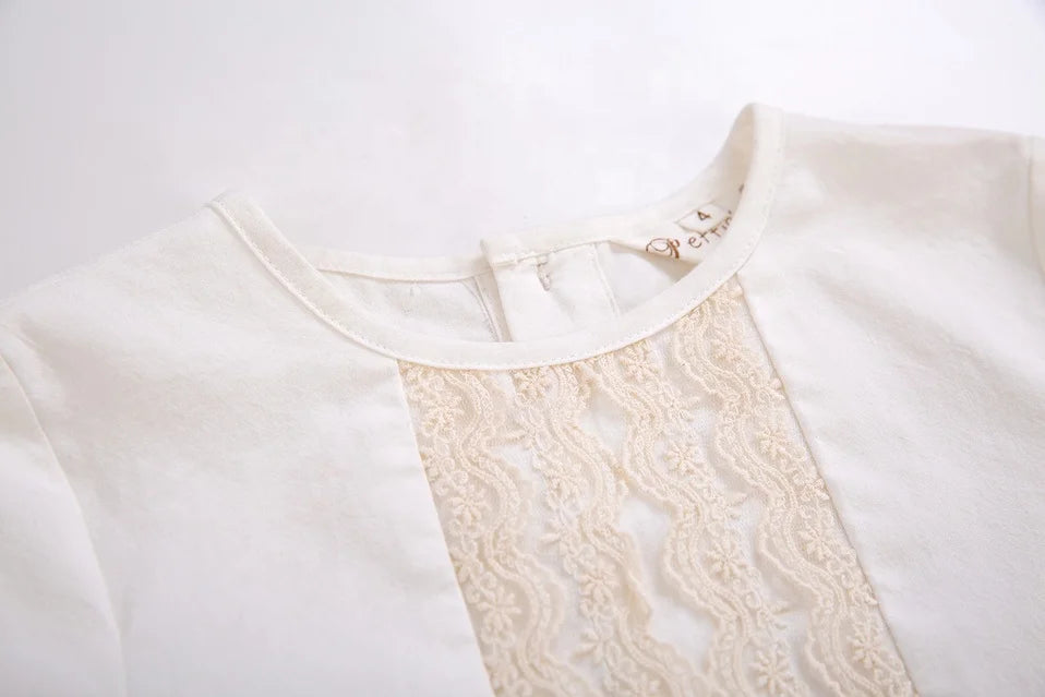 OEM  Pettigirl Valentines Outfits in Children Casual Lace Vintage Dresses with Headband Wholesale Boutique Clothing 1BAG=1PCS