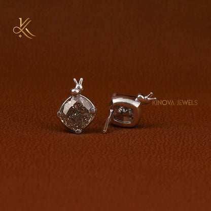 Luxury Gold Stud Earrings for Women 4.5-5.4 TCW Halo Set Diamonds Rhodium/Platinum/Rose Gold/Gold Plated for Wedding Gift