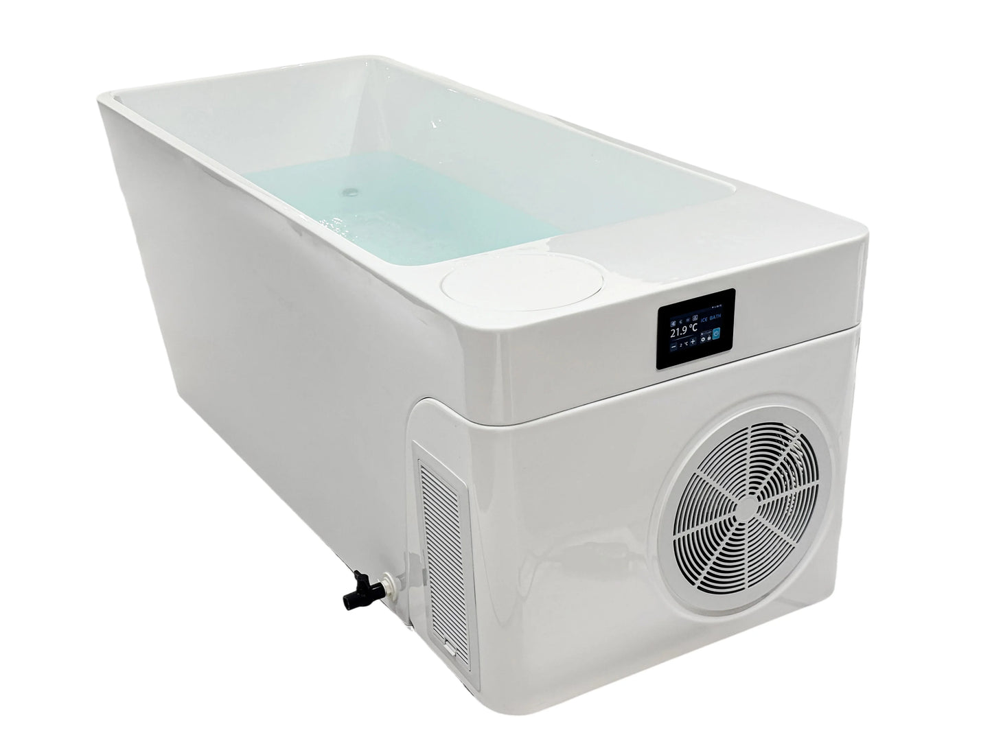 USA Warehouse Spot Acrylic Spa Bathtub Chiller with Built-in Integrated Ice Bath Cold Plunge for Body Healing Therapy