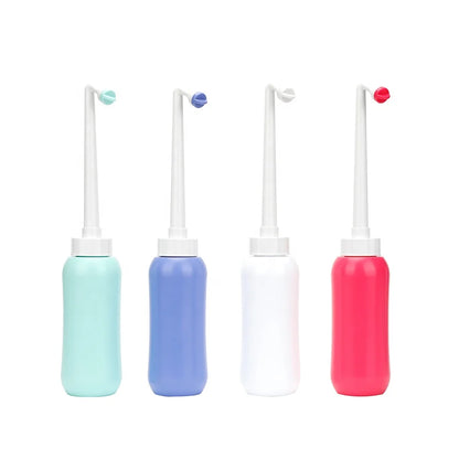 HAOEHHL 420ml 14.2OZ Retractable Nozzle Vertical Spray Portable Bidet Bottle Travel Sprayer EVA+ABS Material Postpartum Care