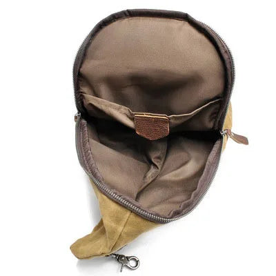 Trendy Large Capacity Chest Bag Casual Men's Crossbody Vintage Batik Canvas Crossbody Chest Bag
