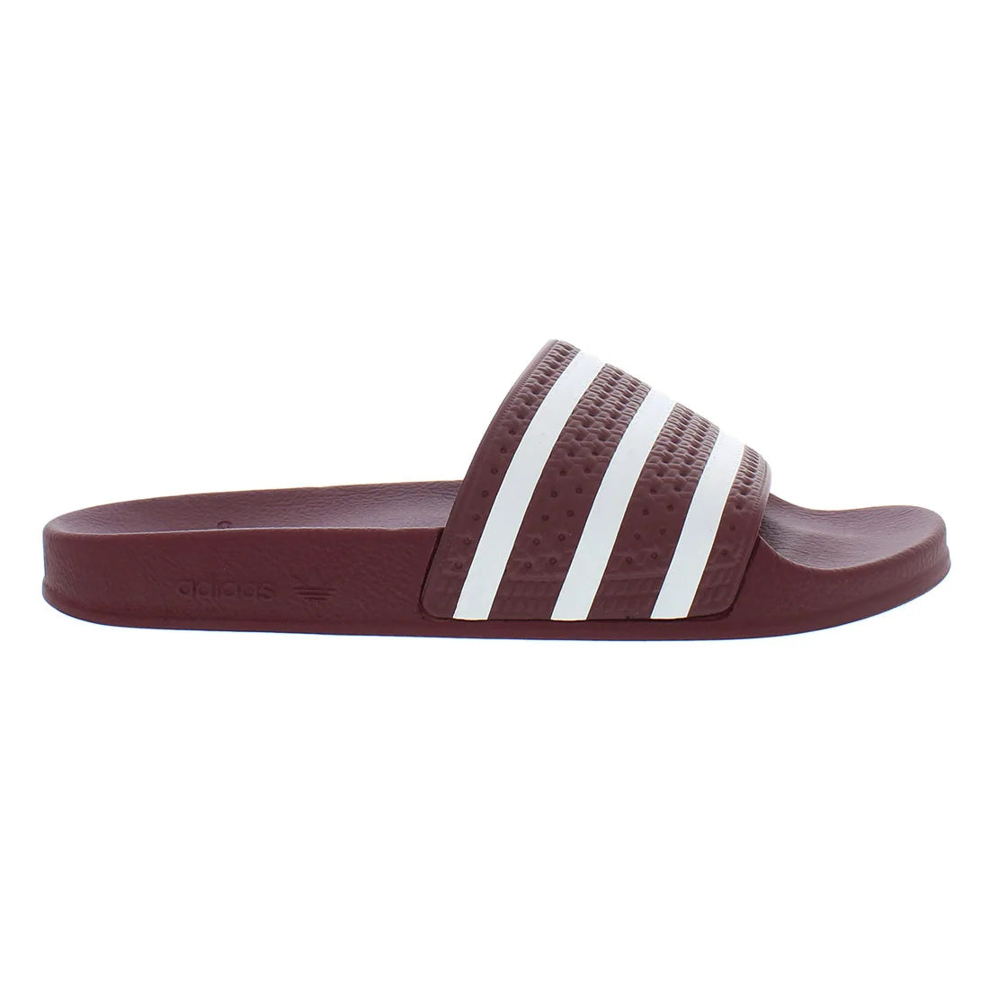 For Adilette Men's Sandals Burgundy/White Color | 100% Authentic Made in Vietnam Model GY1308