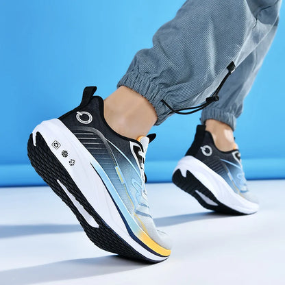Premium Breathable Mesh Running Shoes Lightweight Carbon Fiber High-Traction Outsole US 13/ EU 47-48 Winter Anti-Slip Foam
