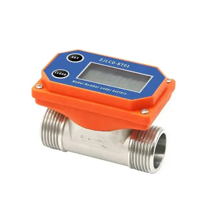 2" Dry Battery Stainless Steel Electronic Digital Display Flowmeter DN50 Water Flow Sensor for Farm/Garden Irrigation by PDG ibma