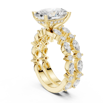 Ready to Sale Lab Diamond Solitaire Engagement Ring with Unique Style Handmade Engagement Ring For Sale By Exporters