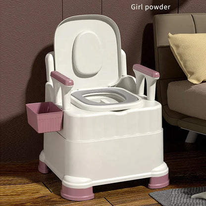 Portable Toilet Outdoor Camping  Load Anti-slip Adult Children Mobile Toilet for Home Hospital Travel Plastic Toilet