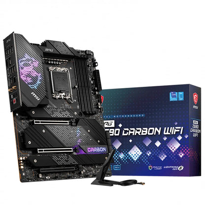 Used MSI MPG Z690 CARBON WIFI Motherboard Supports DDR5 Memory up to 6666+(OC) MHz and 12th Gen Intel Core/ Pentium Celeron CPU