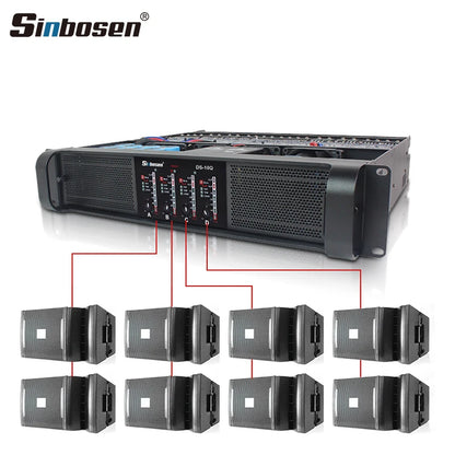 Sinbosen Stereo Integrated Power Amp Circuit Switch Class Td 4 Channel 1000 Watts Brand Professional Power Amplifier