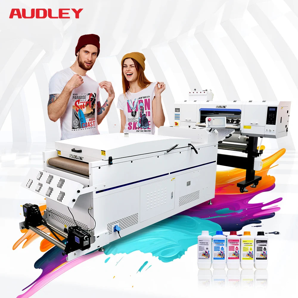 Audley 4 Head DTF Printer with High-Speed Precision Printing for T-Shirt and Textile Customization