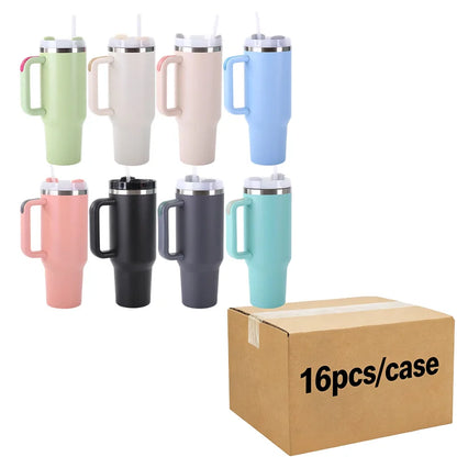 Us in Stock 40 OZ Sparkle Rhinestone Easy Clean Stainless Steel 40OZ Uv Dtf Cup Wraps for Home Office Outdoor Daily Use