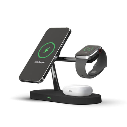 Five-in-One Smart 3 Chip Wireless Charger 15W Fast Charging for Multiple Mobile Devices at the Same Time