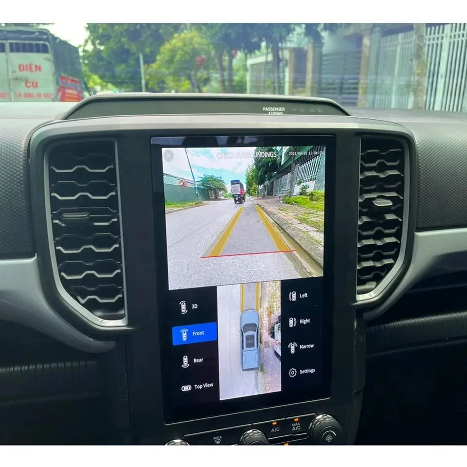 360 Bird View Dual Lens 1080p Resolution Dash Cam Dynamic Trajectory for Ford Ranger Everest 2019-2023 Sync3 Sync4 Car Black Box