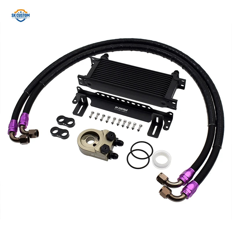 Engine Oil Cooler Kit For Honda Fit GK5 GE6 GE8 GD3 GR9 GS1 80 Oil Cooling Cooler