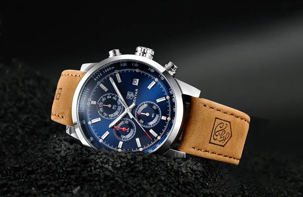 BENYAR Watches Men Luxury Brand Quartz Watch Fashion Chronograph Watch Reloj Hombre Sport Clock Male Hour Relogio Masculino 2023