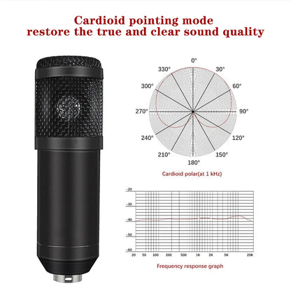 2025 New Product M8 Sound Card BM800  Usb Studio Condenser Microphone Cantilever Bracket Set