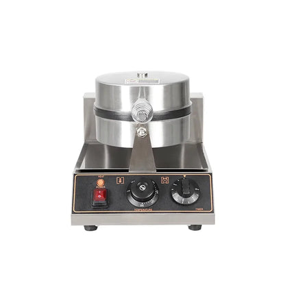 Commercial Non Stick Mold, Single Head Electric Waffle Maker, Muffin Maker, Grid Cake Maker, Pancake Maker Paired with Coffee