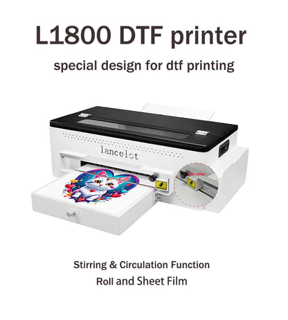US Factory Wholesale Lancelot A3 L1800 DTF Printer Bundle with Laptop and Oven Full Direct to Film Printing Machine for DIY