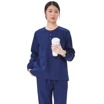 Women Stretch Nursing Uniforms Soft Clinical Scrub Set Quick-Dry Doctor Dust-proof Workwear Medical Scrubs Top+ Pants on Sale