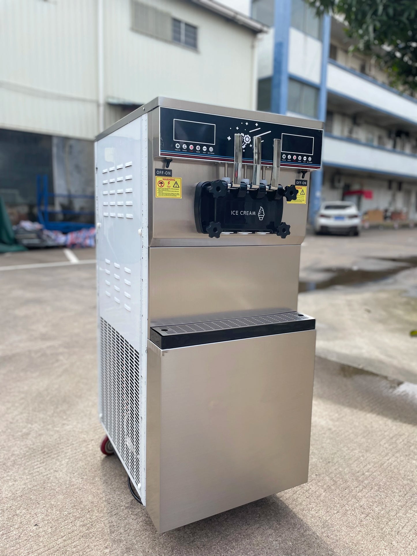 Icecream Machine 48-50L/H Double System Soft Serve Ice Cream Making Maker Maquina De Helado Commercial Ice Cream Machine