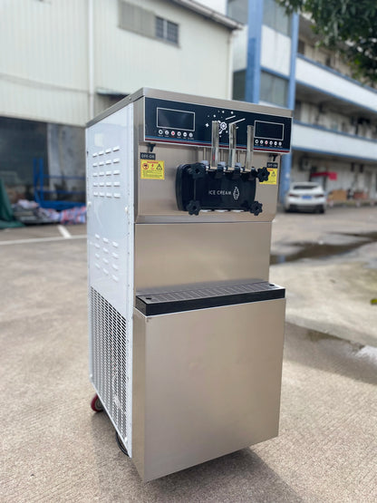 Icecream Machine 48-50L/H Double System Soft Serve Ice Cream Making Maker Maquina De Helado Commercial Ice Cream Machine