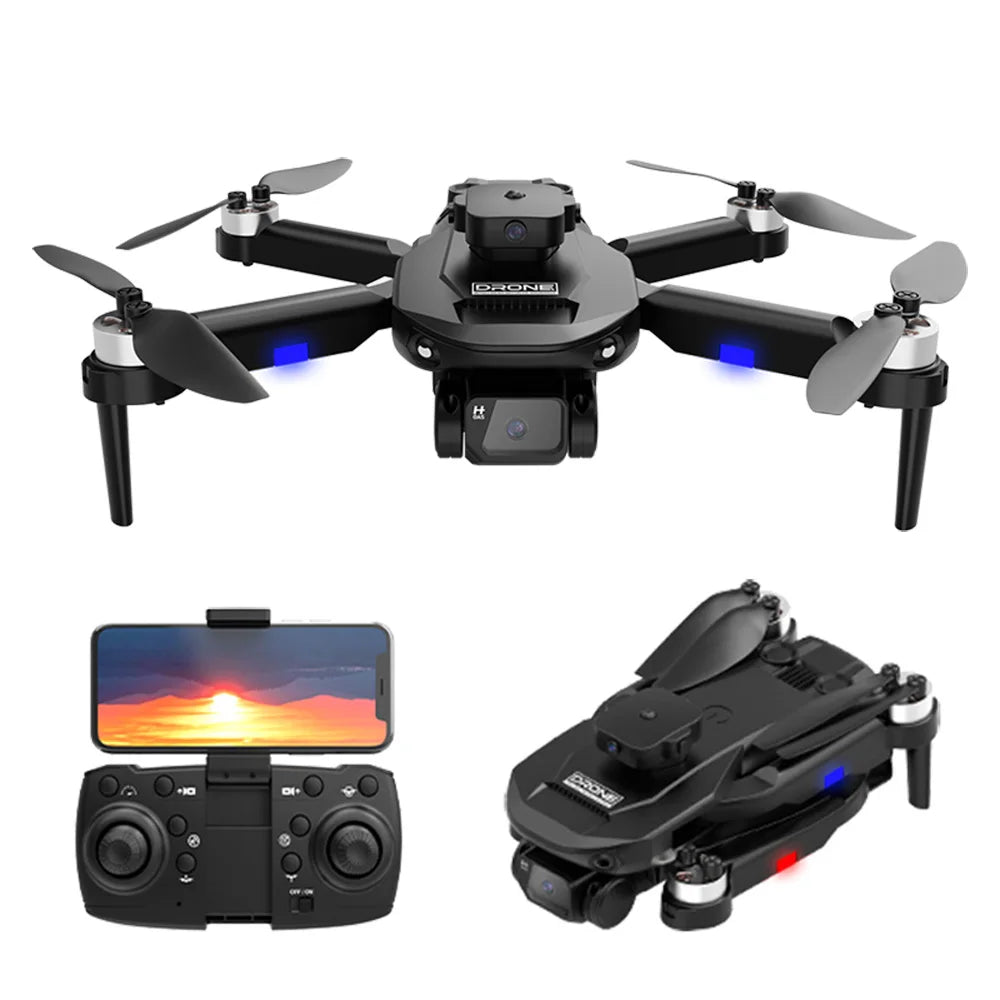 F196 Drone 4K Dual Cameras Obstacle Avoidance Optical Flow Wifi Fpv Brushless Motor  Profesional Quadcopter Rc Dron Boy Gifts