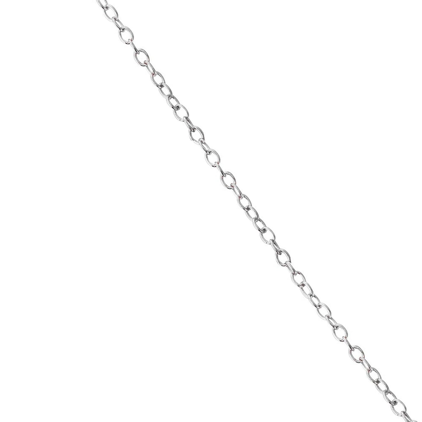 TD Collette Z Sterling Silver Fine Pendant Necklace with Cubic Zirconia Petal Design