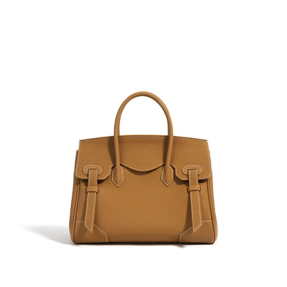 Autumn Winter Togo Top Cowhide Platinum Bag Stylish Luxury Crossbody Commuting Handbag Tote Versatile Leather Lining for Gifts