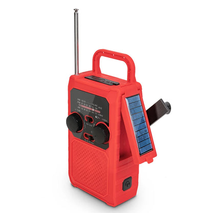 Solar Crank Portable Radio AM FM NOAA Weather Radio with 5000mAh Power Bank Flashlight & Reading Lamp