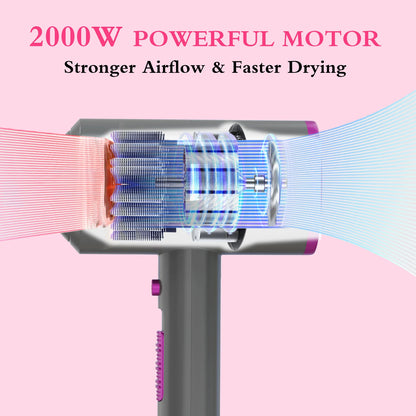Wholesale Professional Salon Household Negative Ionic Hair Dryer 2000W AC Motor Hot Cool Hair Dryer With Diffuser
