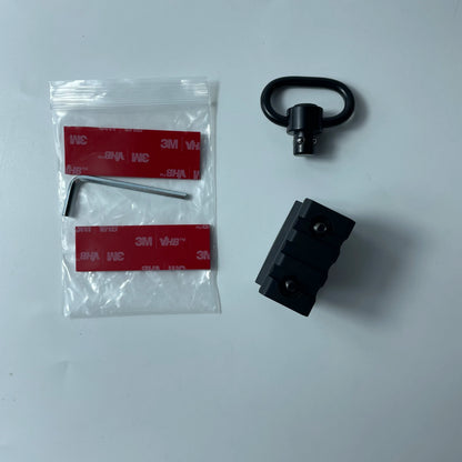 Hunting Quick Release 3-Slot Sling Swivel Mount Barrel Clamp with Aluminium Alloy Flashlight Light Mount