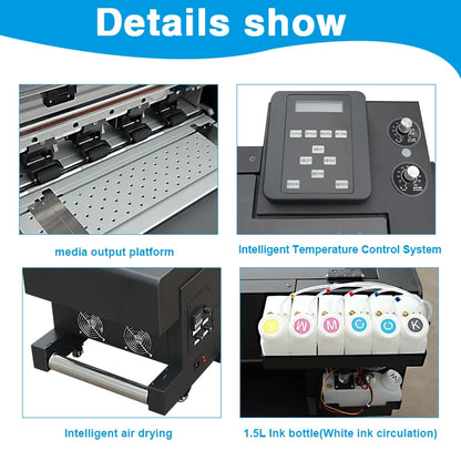 Inktime A3 Plus 30cm Semi-Automatic Dual Head DTF Printer XP600 DTF with Shaker and Dryer 2024 Model New Condition